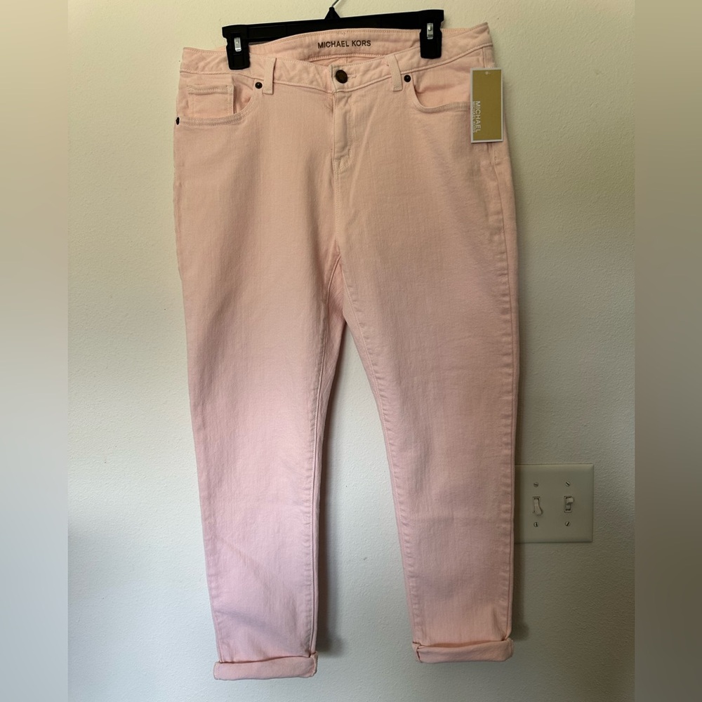 Michael Kors Light Pink Ankle Jeans